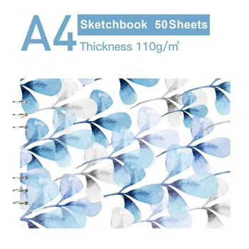 

A4 8.2x11.4 Inch 50 Sheets Loose-Leaf Sketchbook Professional Painting Sketch Paper for Drawing Journaling Sketching Doodling