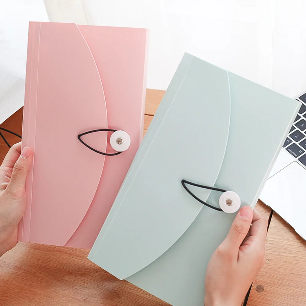 Kaba Bear-Bolsa de órganos de Color, bolsa de papel de prueba de información multicapa para estudiantes, carpeta portátil para documentos, factura de información