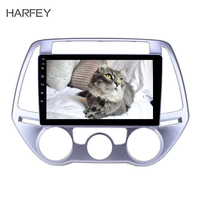 

Harfey 9 inch HD Touchscreen Android 8.1 GPS Navigation Radio for Hyundai i20 Manual A/C 2012-2014 support Backup camera Carplay