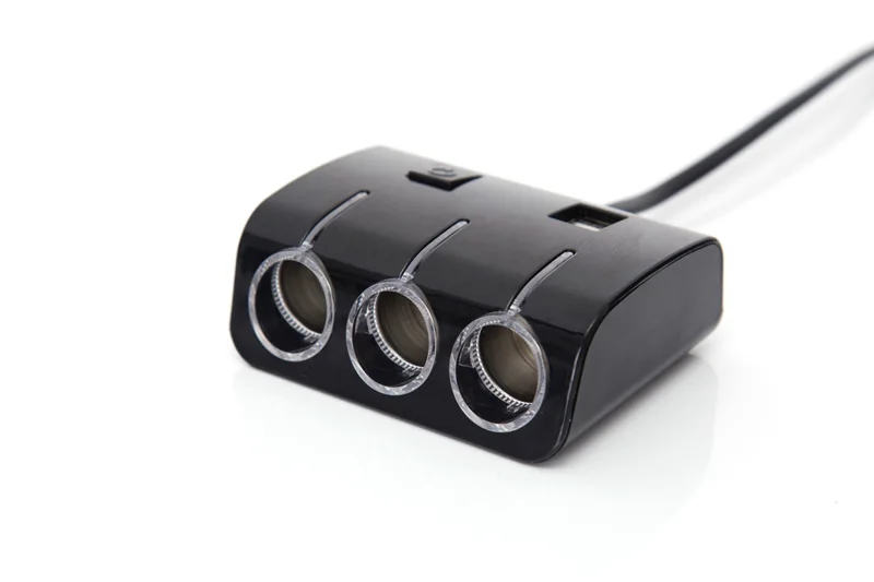 DC 12 V/24 V 3 Way розетка для автомобильного прикуривателя Разветвитель Адаптер зарядного устройства с двойным usb 3 порта прикуривателя и 2 порта usb