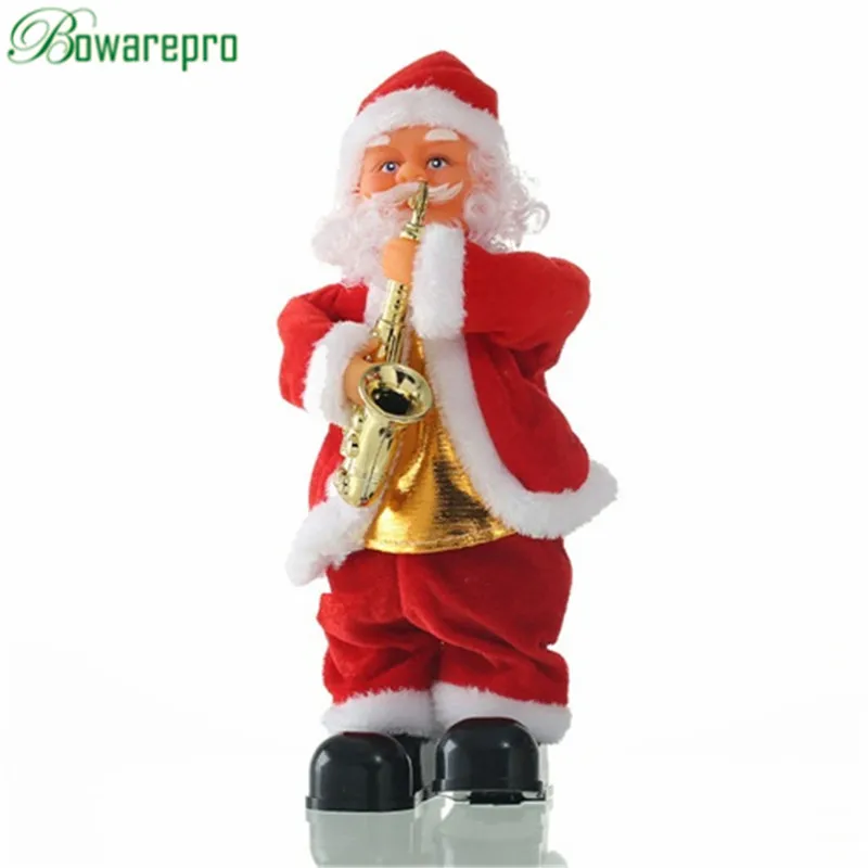 Горячий Рождественский Электрический Санта-Клаус, новогодний Рождественский подарок для детей, игрушка для пения, танцевальная игрушка, Рождественское украшение для дома - Цвет: A 1