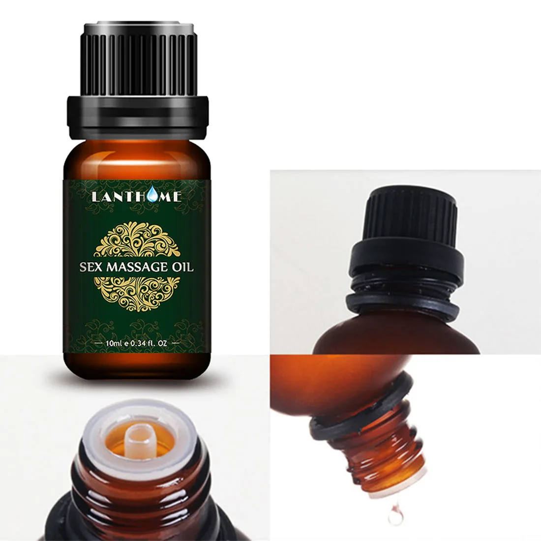 

10ml Pure Plant Essential Oils Body Massage Oil Relax the nervous Exciter Female Enhancer Orgasm Liquid Man and Woman