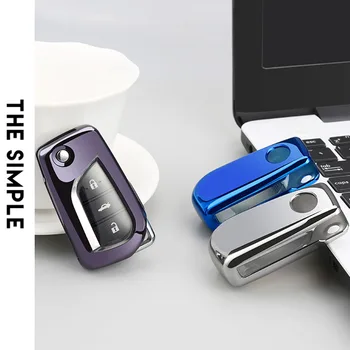 

Nice Touch Car key case Wallet key ring For Toyota Highlander Prado Hilux Levin Reiz Scion TC IM 2015-16 key Holder Protector