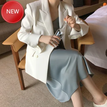 

white suit female High quality classic women's jacket fashion waist slim