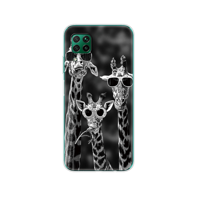 For Huawei P40 Lite 4G 5G Soft TPU Silicon Phone Cover For Huawei P40 Lite E P40Lite Bumper Coque Skin shockproof black