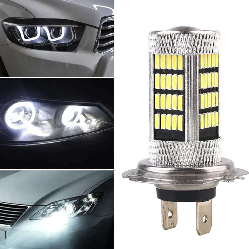 H7 4014 92SMD фара Автомобильный светодиодный фонарь мощный налобный фонарь Противотуманные фары универсальные лампочки передняя фара мотоцикл светодиодный фонарь