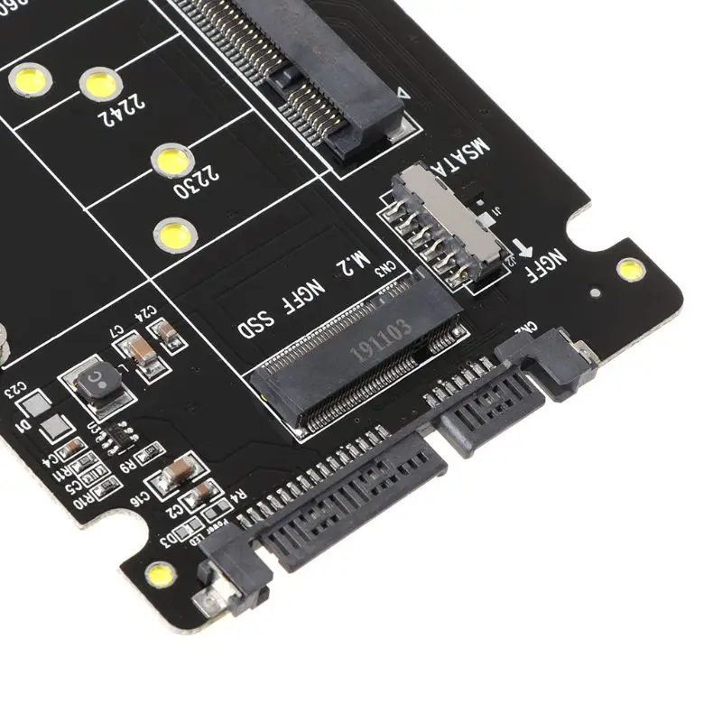 2в1 MSATA/M.2 NGFF для SATA3 адаптер карты корпус для 2," SSD ПК компьютер