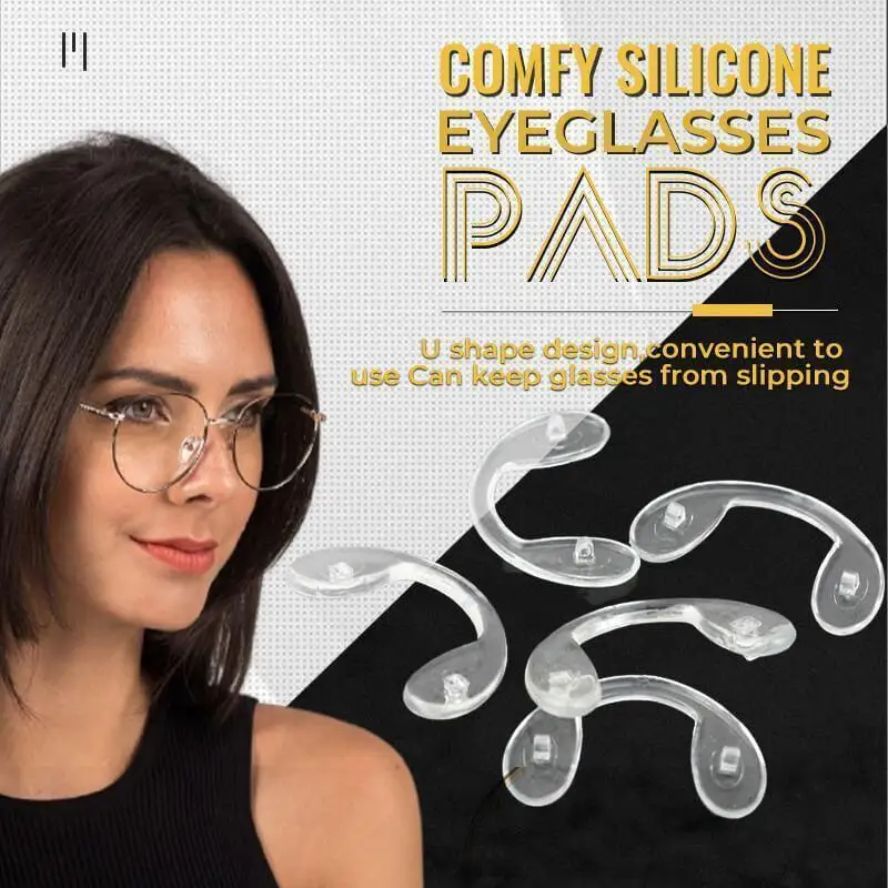 silicone u shaped push in eyeglasses