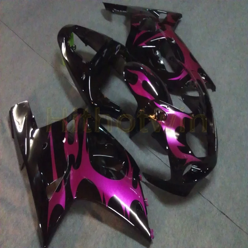 Пользовательские ABS панели для Suzuki K1 GSX-R600/R750 01-03 GSX R750 GSX R600 2001 2002 2003 обтекатель обвес+ Болты+ розовый