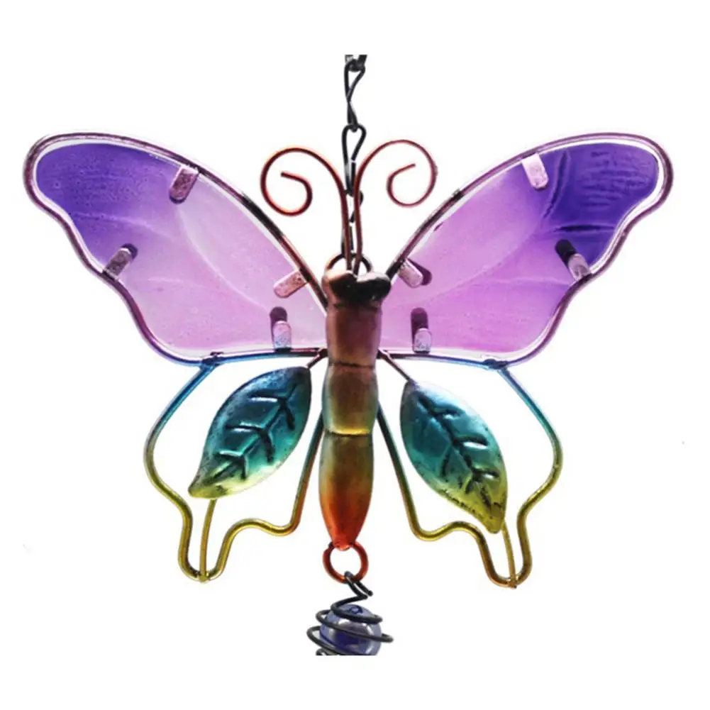 Металлический ручной работы бабочка Колокольчик колокольчик висящий Ловец снов орнамент двора садовая комната фэн шуй украшения Colgante Campanul
