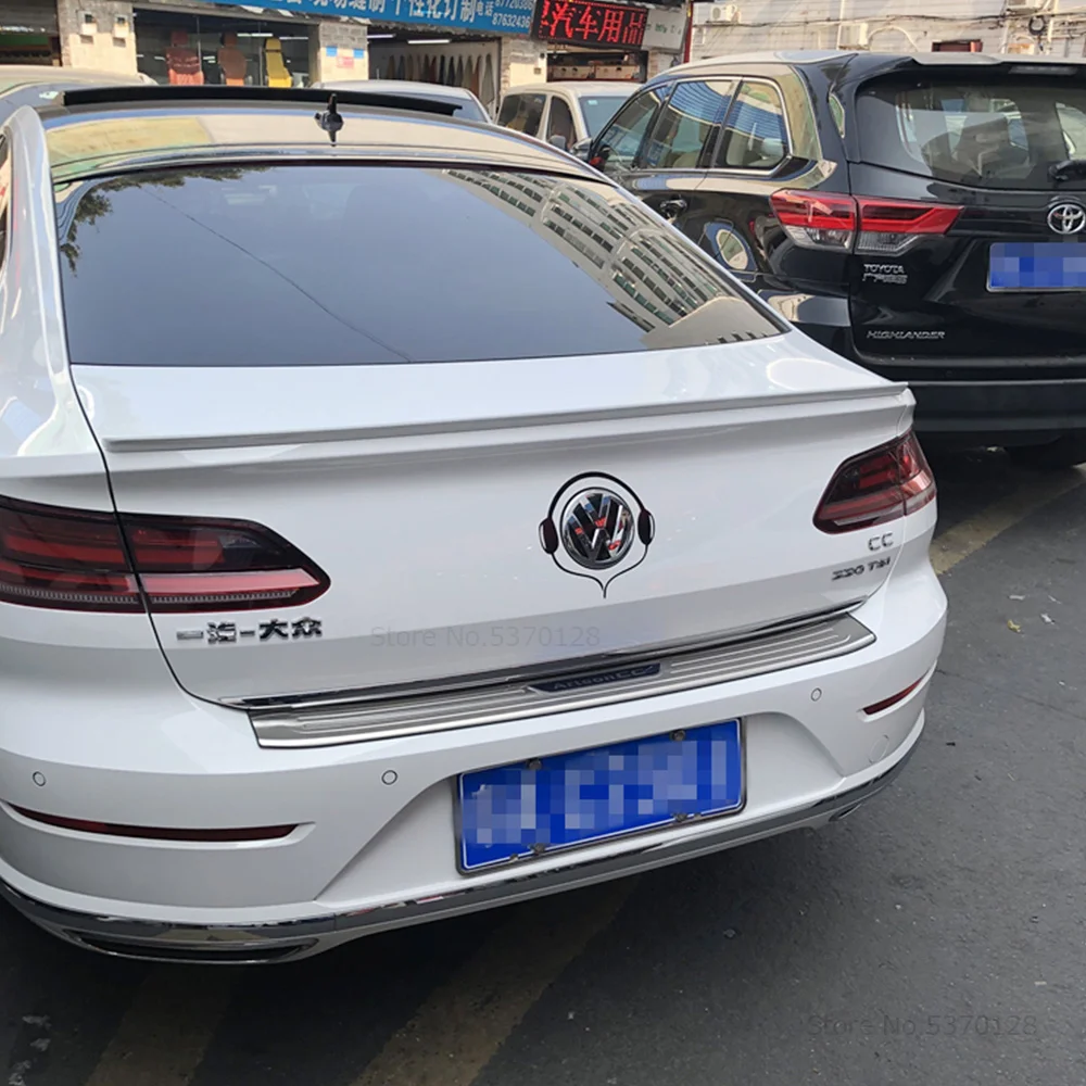 AITWATT подходит для Volkswagen Arteon CC, черный спойлер, высокое качество, АБС-пластик, заднее крыло, грунтовка, цветной спойлер для автомобиля, Стайлинг