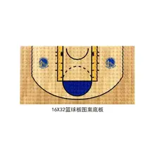 Kilitleme taban plakası MOC yaratıcı tuğla basketbol taban plakası oyuncak inşaat blokları çocuklar için araya blok DIY oyuncak DIY parçası