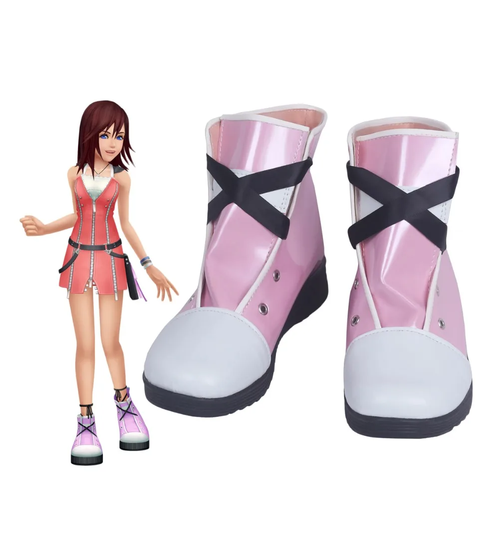 Аниме Kingdom Hearts 2 Kairi розовые сапоги для косплея обувь на заказ | Тематическая