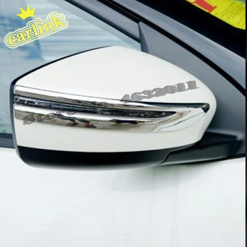

For Nissan Note E12 Hatchback 2016 2017 2018 2019 2020 ABS Chrome Car Rearview mirror strip Cover Trim Car Accessories 2PCS