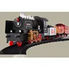 High Simulation Smoking Steam Spray 2.4G RC Steam Train Model With Sound Light Driving 666CM Track DIY Assembly Chimney Railway 5