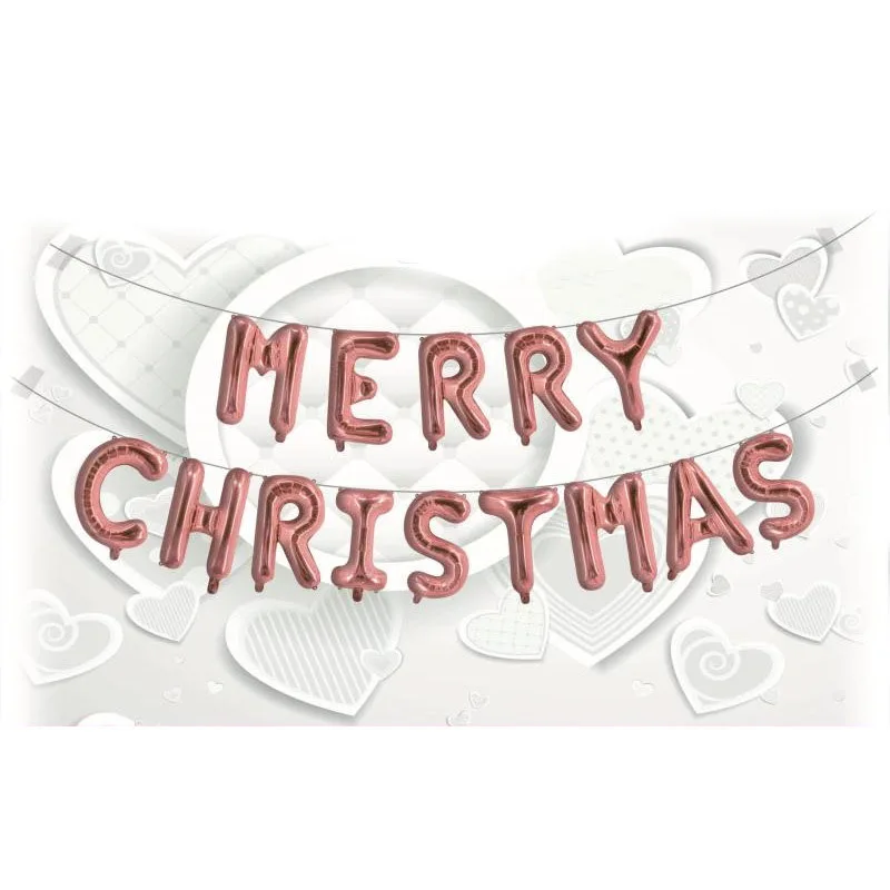Счастливого Рождества воздушные шары в виде алфавита алюминиевой фольги баннер шары 16 дюймов для рождественской вечеринки декор BJStore