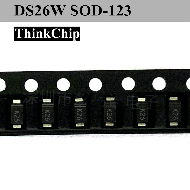 (100 шт.) DS26W SOD 123 1206 SMD диод Шоттки SS26 2A 60V (маркировка K26)|Запасные части| |