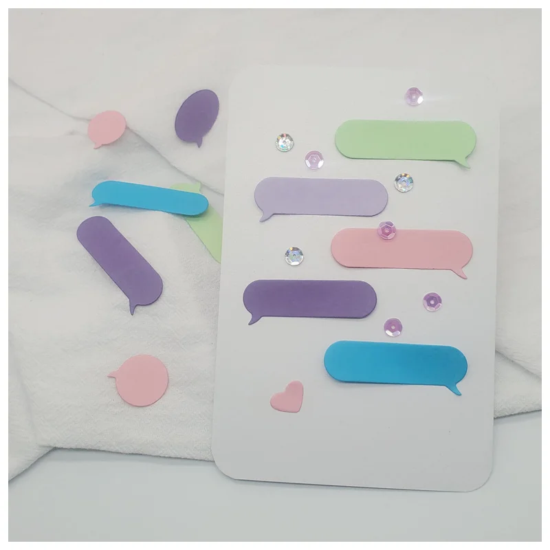 

Вырубные штампы для скрапбукинга, диалоговое окно, тиснение, блокноты, трафареты, штампы и штампы, Новые поступления, вырубной шаблон