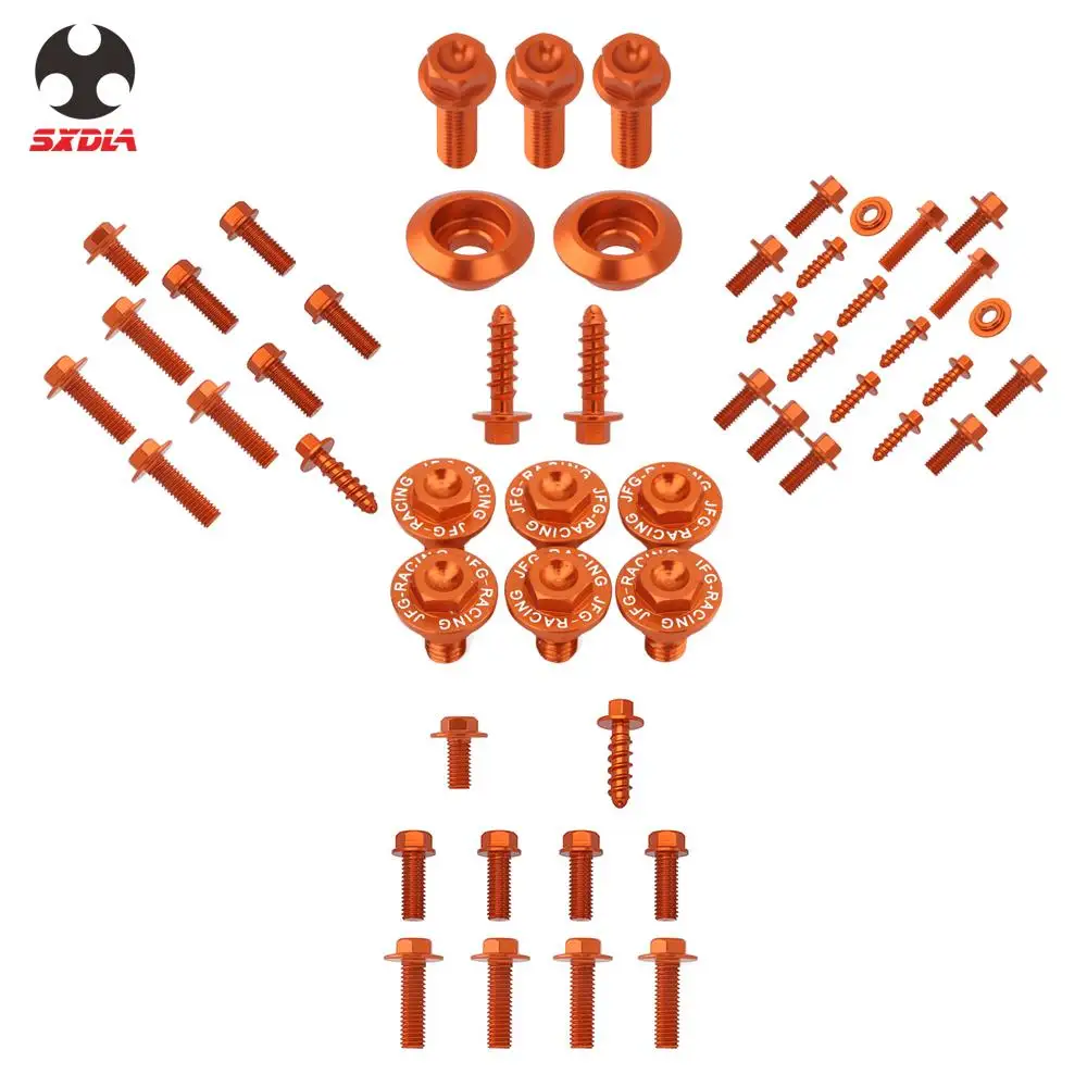 For KTM SX XC EXC XCW 125 150 250 300 350 450 530 Motorcycle Fork Guard Front Rear Fender Number Plante Radiator Bolts Screws | Автомобили