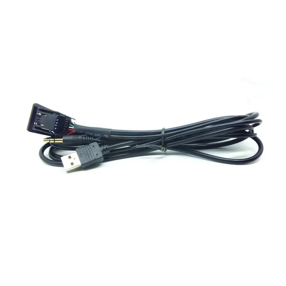 AUX+ USB переключатель гнездо универсальная приборная панель USB удлинитель автомобильный аудио модификация прочный AUX переключатель гнездо