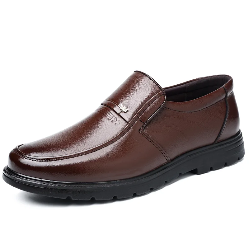 PLYX/Мужская обувь; сезон весна-зима; официальная обувь из натуральной кожи; деловая Повседневная обувь; мужская модельная офисная Роскошная обувь; Мужские дышащие оксфорды - Цвет: Brown