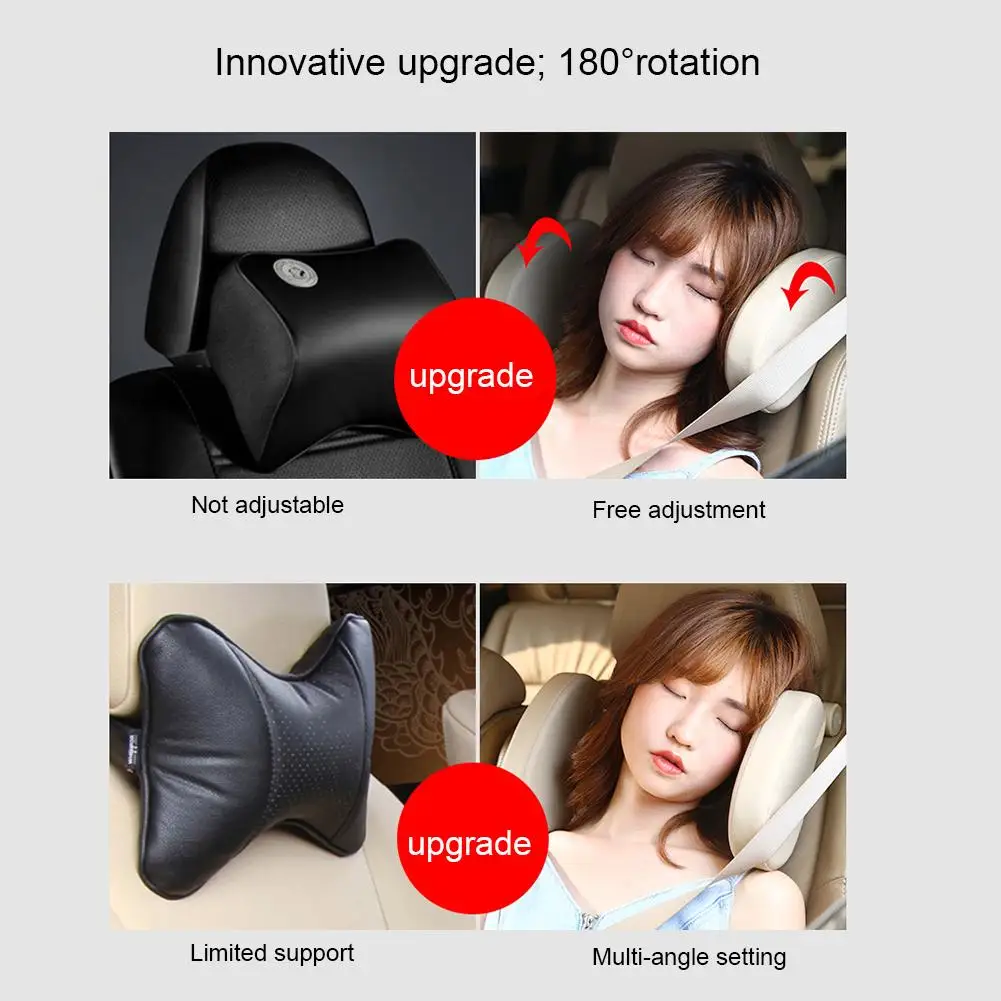 Car Seat Headrest Travel Rest Neck Pillow Support Solution ...
