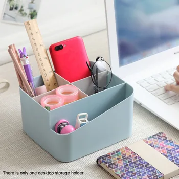 

Home Pencil Card 5 Compartments Portable Office Supplies Storage Holder Container For Vanity Table Desktop Organizer Tidy Modern
