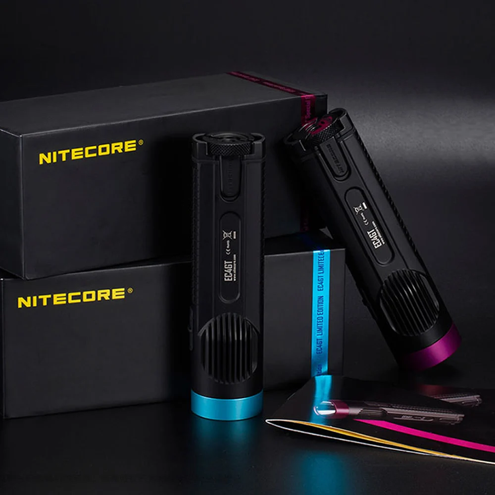 Портативный портативный фонарик NITECORE EC4GT Blue лимитированная серия 1000 лм + 2