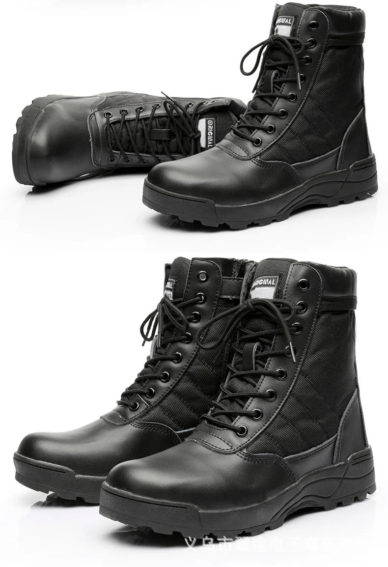 Уличные тактические ботинки; походные ботинки в армейском стиле; нескользящие армейские ботинки для пустыни; высокие ботинки-дезерты