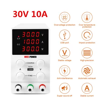

Newest NICE-POWER adjustable laboratory switching power supply 30v 10a dc regulated voltage regulator 220V 60V 5A 120V 3A 4digit