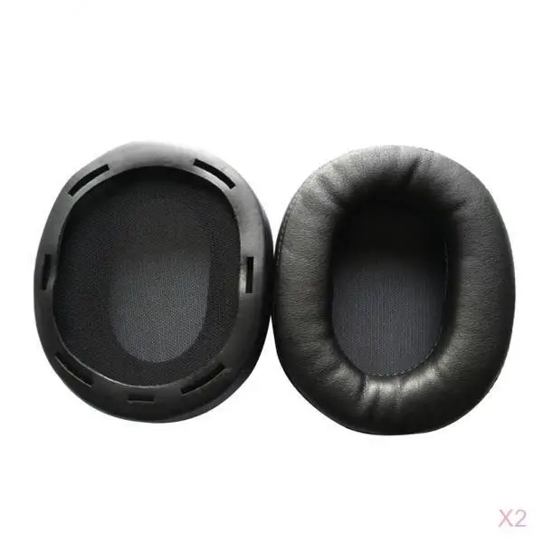 2pair Headphones Ear Pads Cushion Cover for Sony MDR-1R 1RNC 1RMK2 Black
