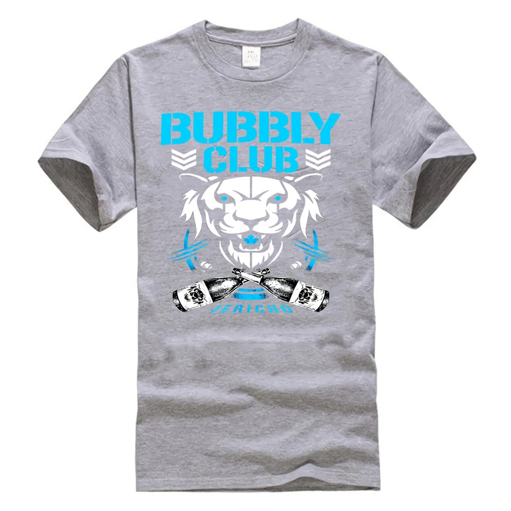Серый Bubbly Club Chris Aew Njpw Jericho Bit Of The Bubbly пародия черная футболка S-3Xl базовые модели футболки - Цвет: Серый