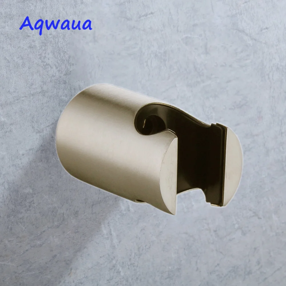 Aqwaua SUS304 Stainless Steel Shower Head Holder Bracket Stand For Shower Hose Bathroom Use Standard Size Bathroom Accessories