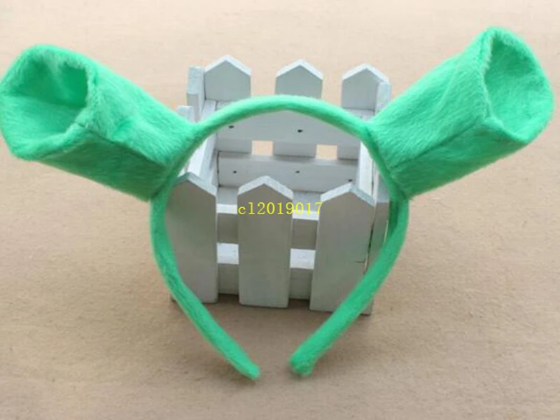 Halloween Children Adult Show Hair Hoop Shrek Hairpin Ears Headband Head Circle Party Costume Item Masquerade Party Supplies