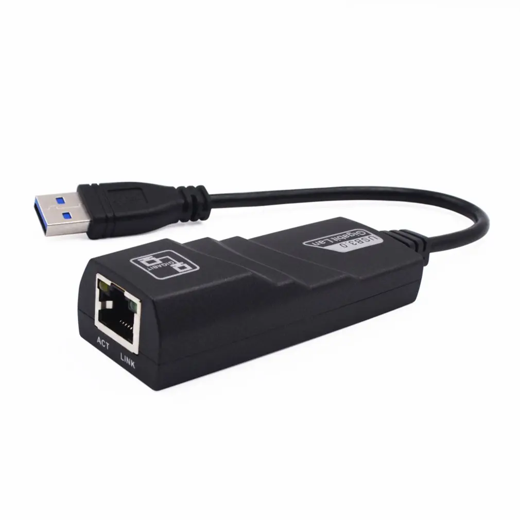 USB Ethernet адаптер Сетевая карта 3 0 к RJ45 Lan гигабитный Интернет для компьютера Macbook