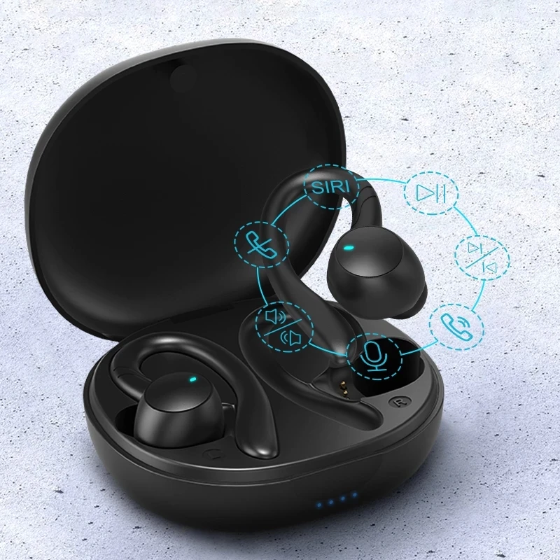 Настоящие беспроводные наушники Bluetooth 5 0 с микрофоном водонепроницаемые