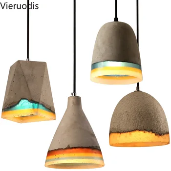 

Industrial Modern Hanging Lamp Retro Cement Lamp for Living Room Restaurant Bar Store Cafe Window Corridor Aisle Light Fixture