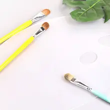 Роскошная пластиковая прозрачная овальная палитра акриловая легкая Чистый Прозрачный художественная краска смешивание акварель гуашь палитра краски X6HB