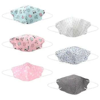 

10Pcs Children's printed disposable four layer protective 4-Layer filter belt breathable durable Mouth mask Kids Face Masks