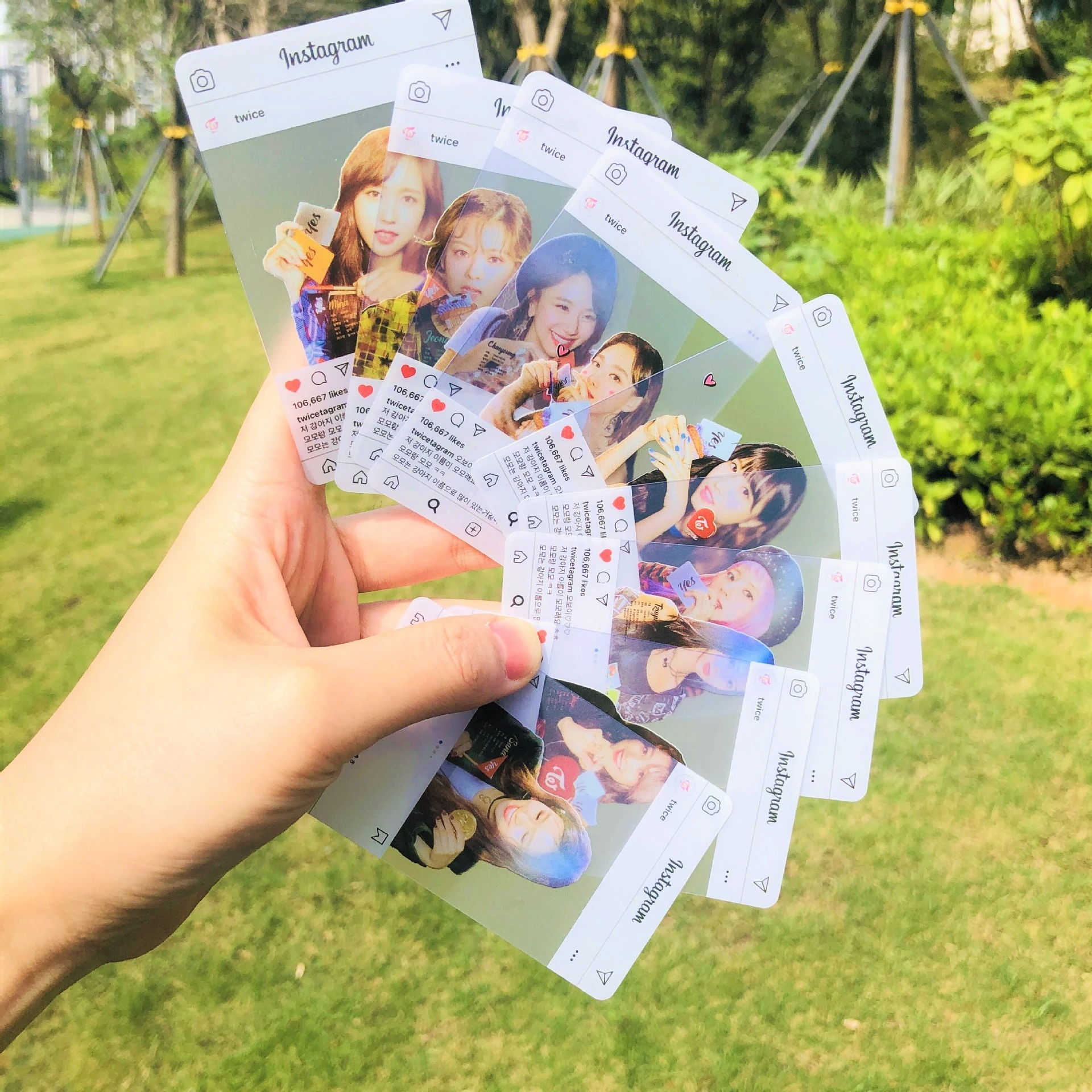 9pcs Set Kpop Twice Ins Transparent Photocard New Arrivals Good Quality Photo Card Twice Kpop Supplies Whloesale Price Stationery Set Aliexpress