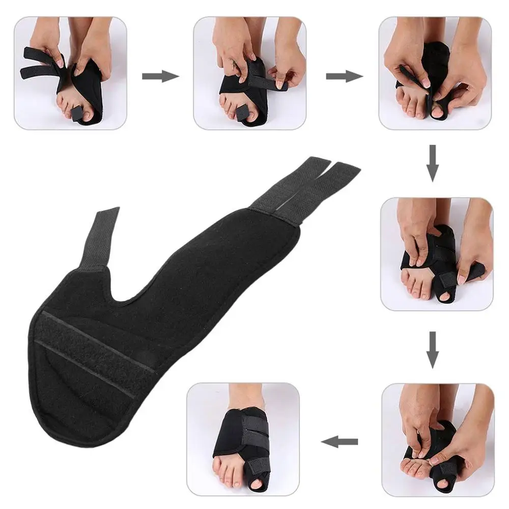 Toe Separator Thumb Valgus Bunion Corrector Orthotics Feet Bone Thumb Adjuster Pedicure Sock Straightener Feet Care Tool