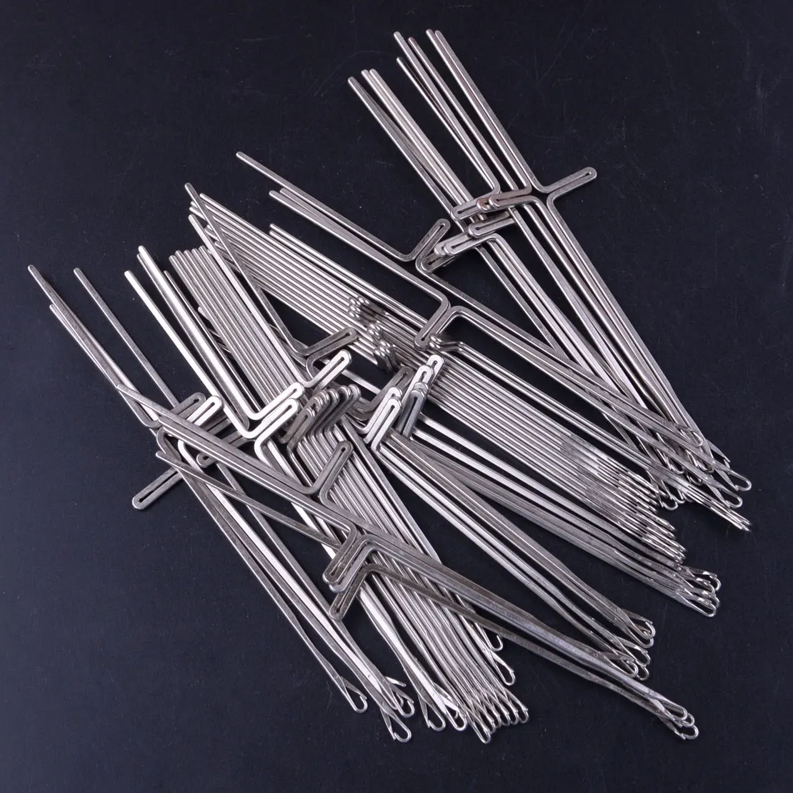 50pcs Knitting Machine Needles Fit For Silver Reed Studio Singer Empisal Knitmaster Ribbing Attachment SRP50 SRP60N SRP60 Parts | Дом и сад