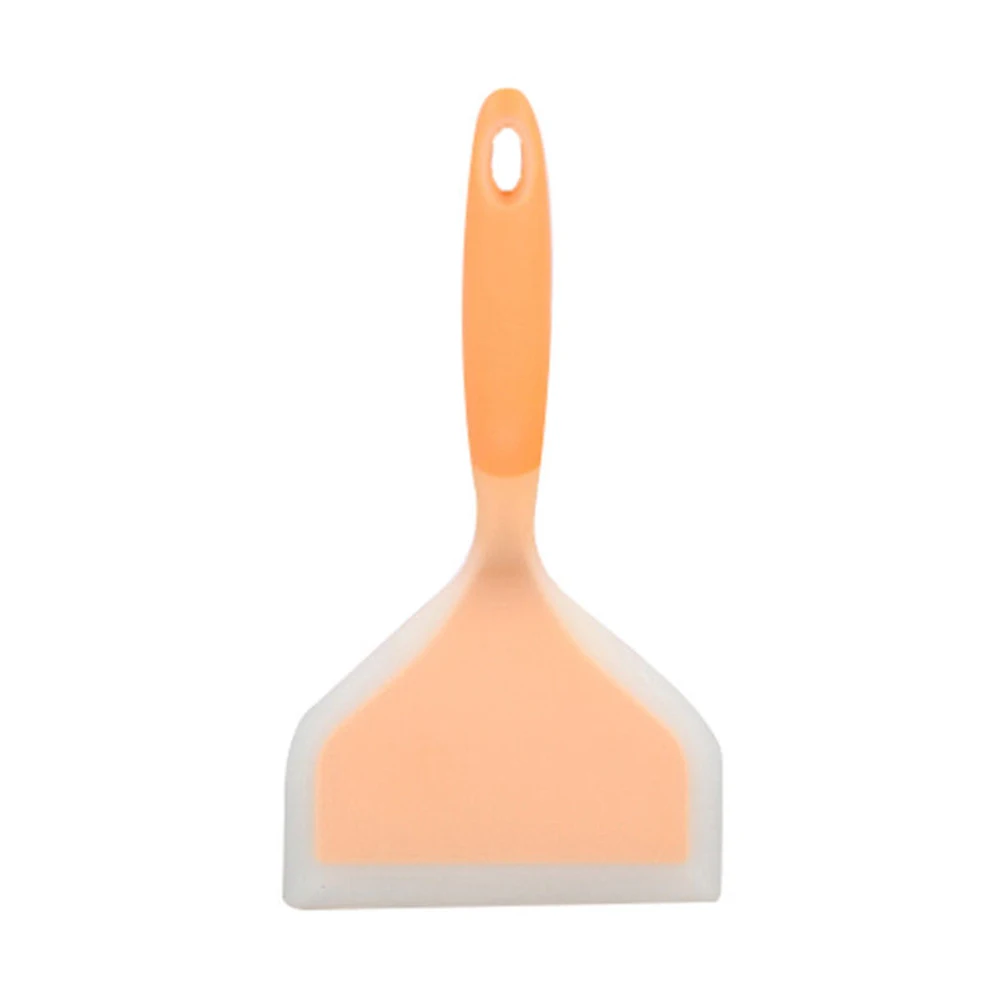 Полезная ПОСУДА антипригарная сковорода лопатка для переворачивания термостойкая кухонная утварь кремовая сковородка для омлета масло силикон - Цвет: orange