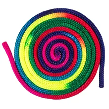 Спортивный спортзал радужного цвета Ритмическая гимнастическая веревка твердая соревнование искусство тренировочный канат гимнастическая веревка