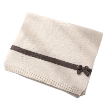 

New Solid Color Long Bow Scarf Women's Autumn and Winter Simple Fashion Double-faced Imitation Cashmere Scarf to Keep Warm