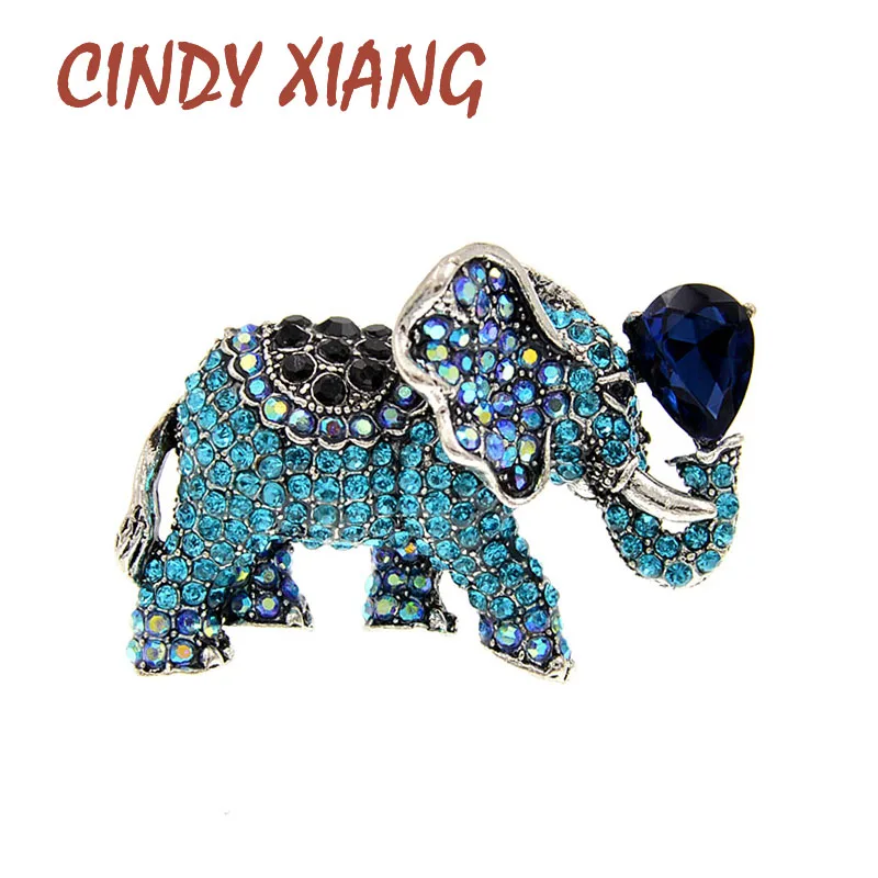 Броши-слоны женские CINDY XIANG винтажные брошь с животными 6 цветов 2021 | Украшения и