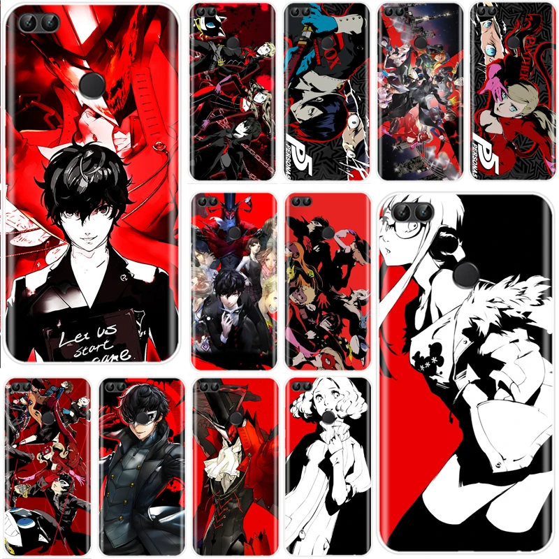 Мягкий Силиконовый ТПУ чехол для телефона p5 P Persona 5 Huawei P9 P10 P20 P30 lite PRO PLUS|Бамперы| |