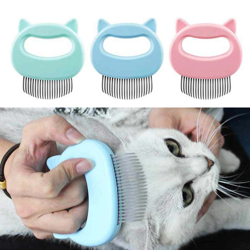 Pet cat-shaped Массажная плавающая расческа для волос котенок щенок гребень в форме ракушки кошка собака устройство для удаления волос pet парикмахерский инструмент для стрижки