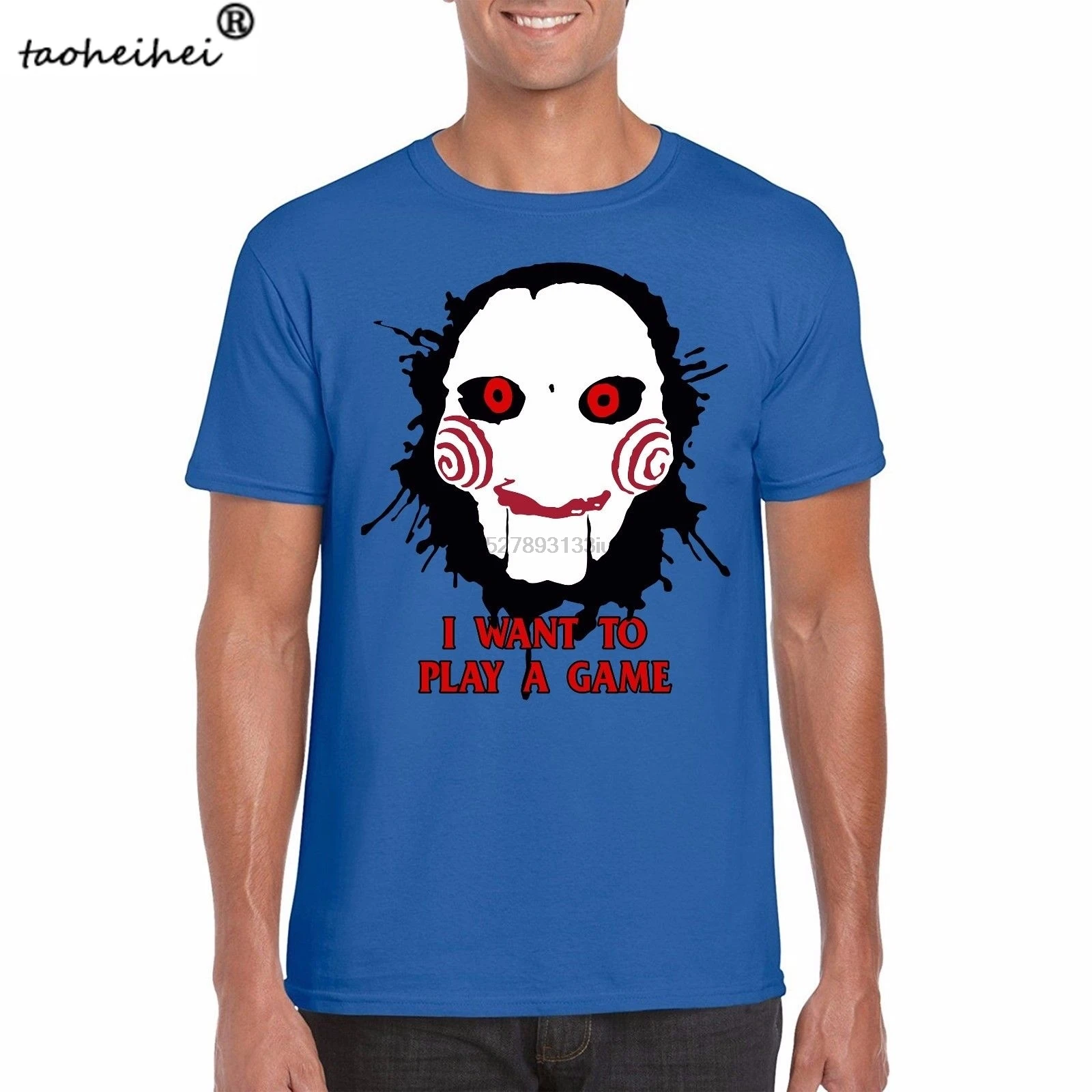 Jigsaw Saw Inspired T Shirt I Want To Play A Game Inspired Parody T Shirt  Summer Casual Man T Shirt Good Quality Top Tee|T-Shirts| - AliExpress