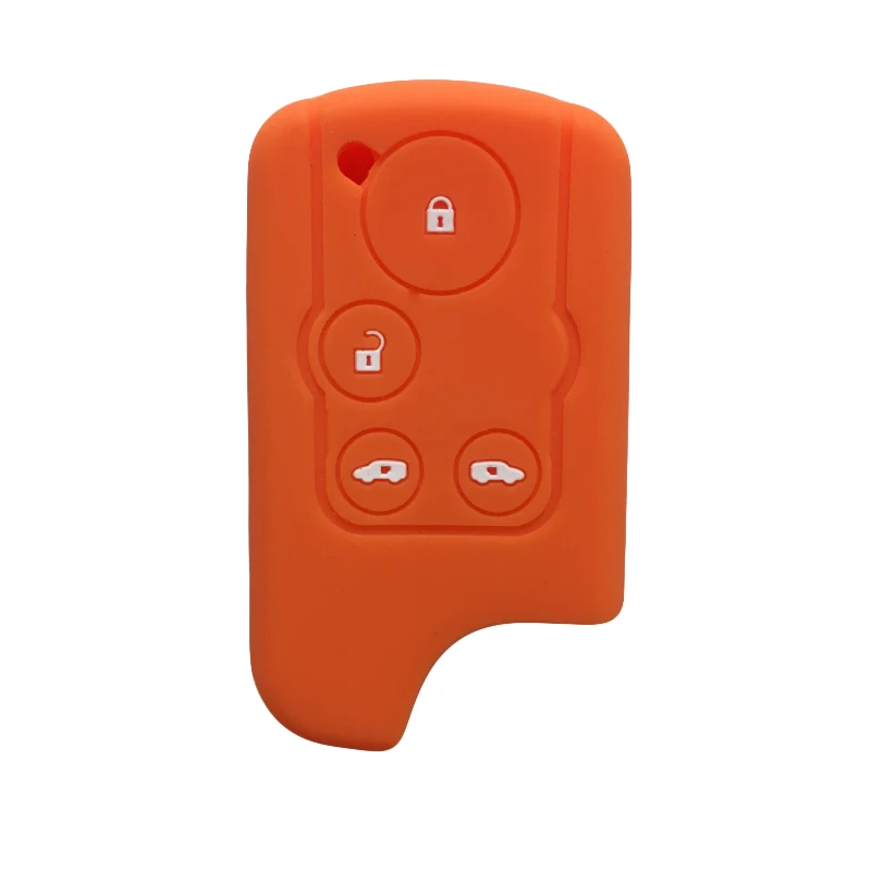Key Case Cover Key Case For Honda Spike Key Cover for Honda Freed Odyssey Elysion Key Case 4 Button Remote Jacket Car-styling Silica Gel Before 2014